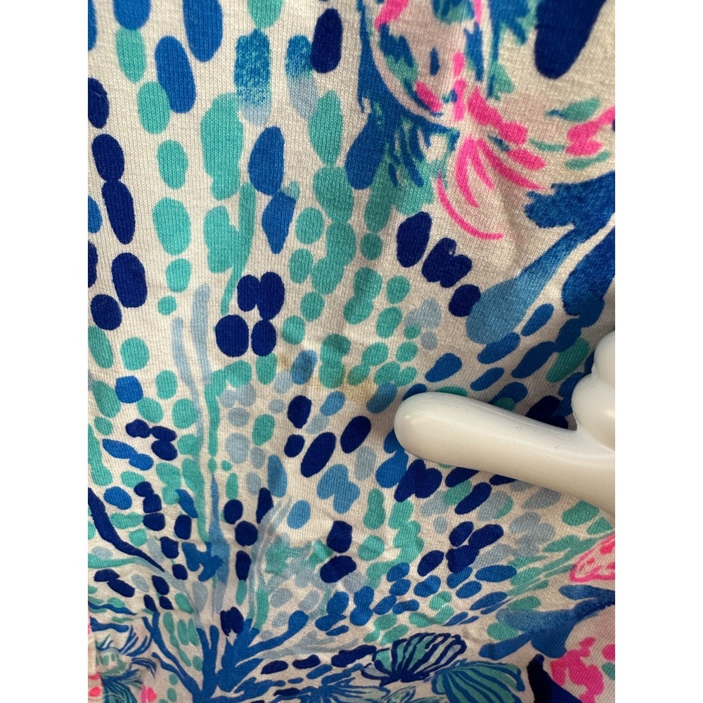 Lilly Pulitzer Beverlynn Dress Resort White Sway With Me Pink Blue Small *Flawed - Picture 10 of 16